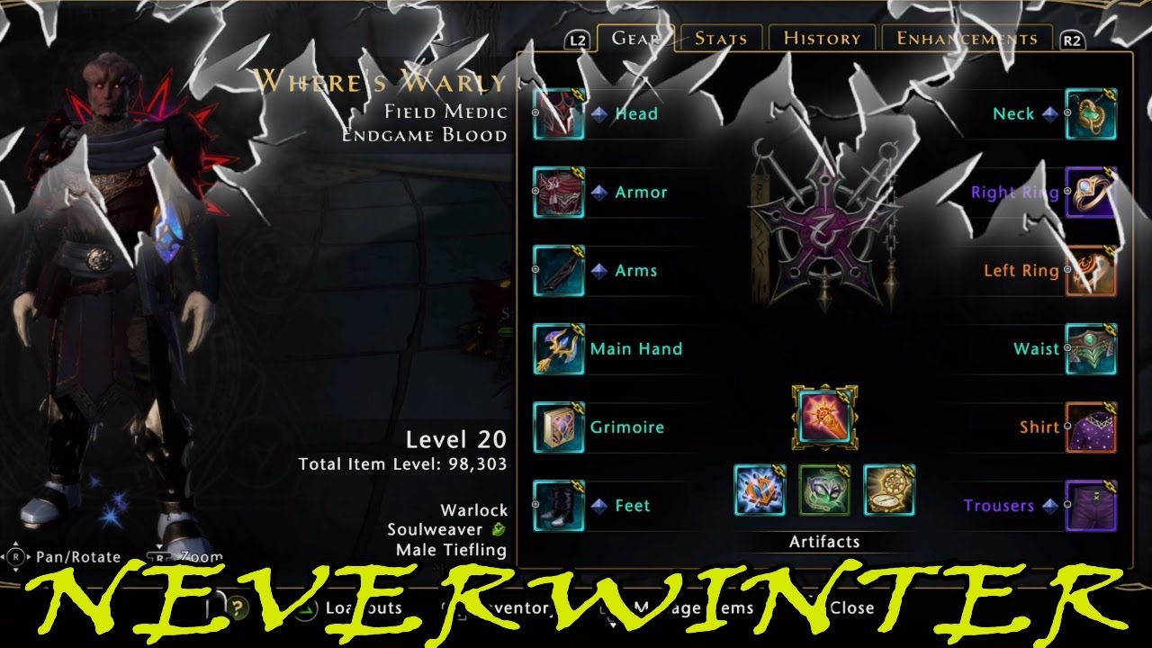 WARLOCK-SOULWEAVER SHIELD HEAL POV (MASTER) IMPERIAL CITADEL #neverwinter