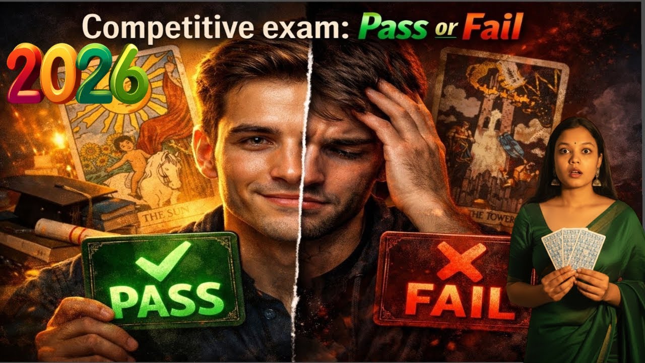 Competitive Exam In 2026🔮 pass/ Fail🍀Tarot Reading Hindi🪬 Pick A Card 🌈