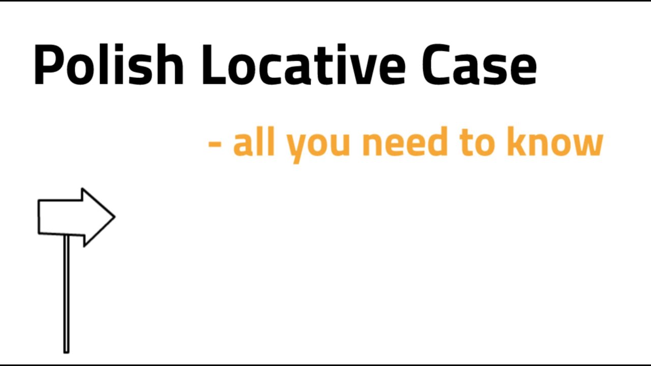 The locative case endings / Polski miejscownik - końc&oacute;wki
