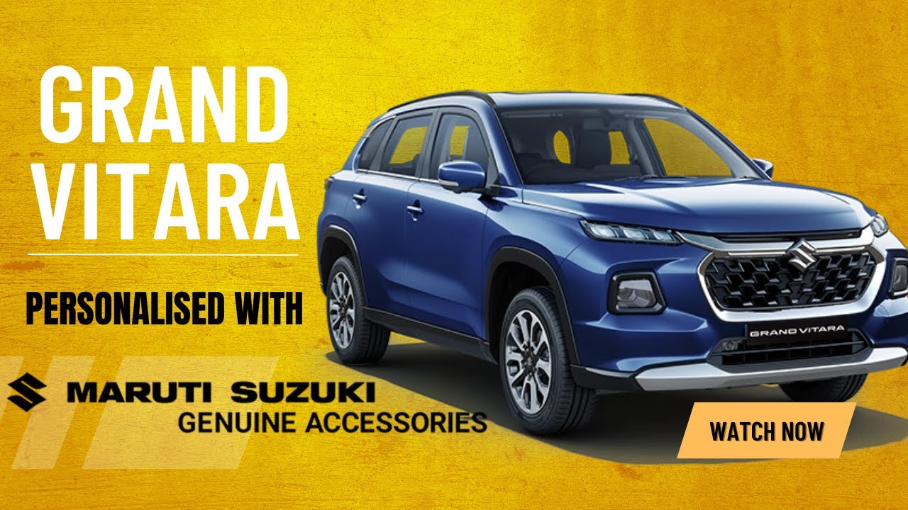 Grand Vitara accessorized with Maruti Suzuki Genuine Accessories #msga #grandvitara