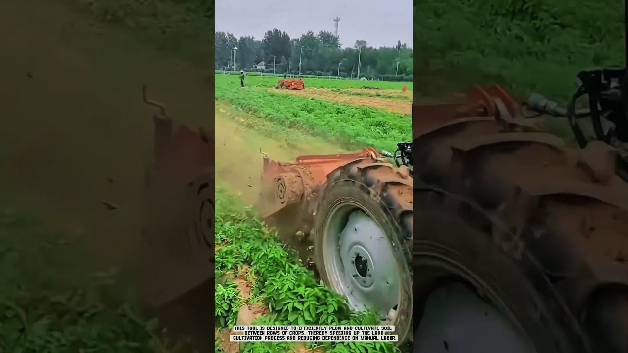 Mini Plow Tractor Innovation for Potato Field Preparation 