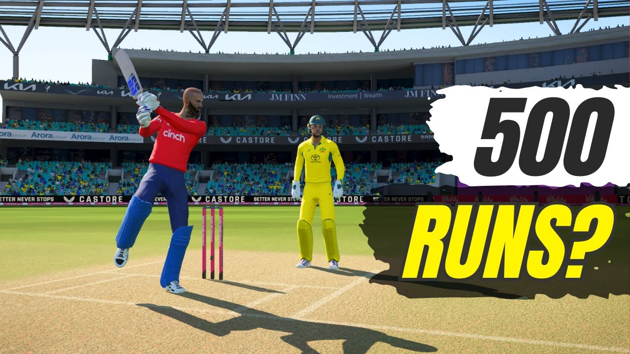 34 Runs In One Over | Australia Vs England High Scoring Sliders