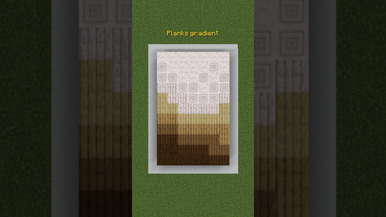 Gradients with the new pale oak!!! #minecraftbuilding #gradient