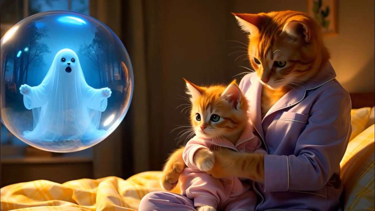 Mama Cat Makes a Tiger Hat for Ginger Kitten 🐯🐾 |Cute Farm Adventure | 
