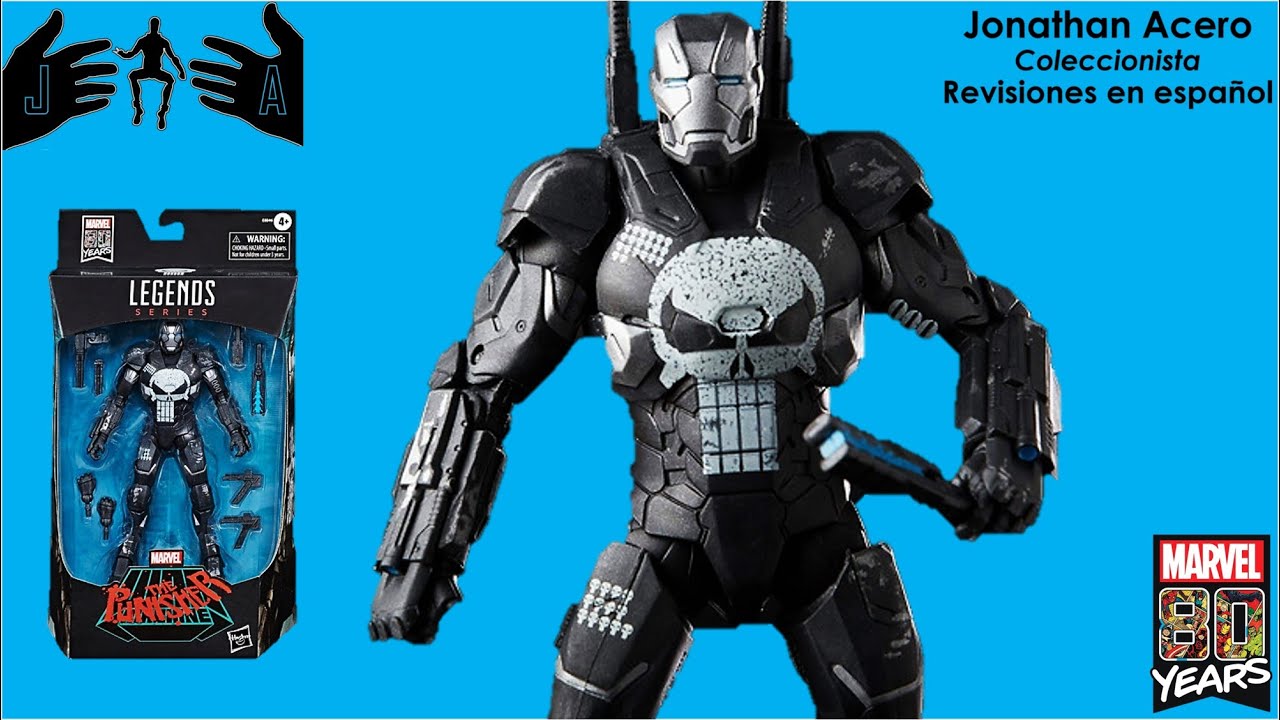 Punisher War Machine Marvel Legends series 80th Toy Review Jonathan Acero Revisiones en Español