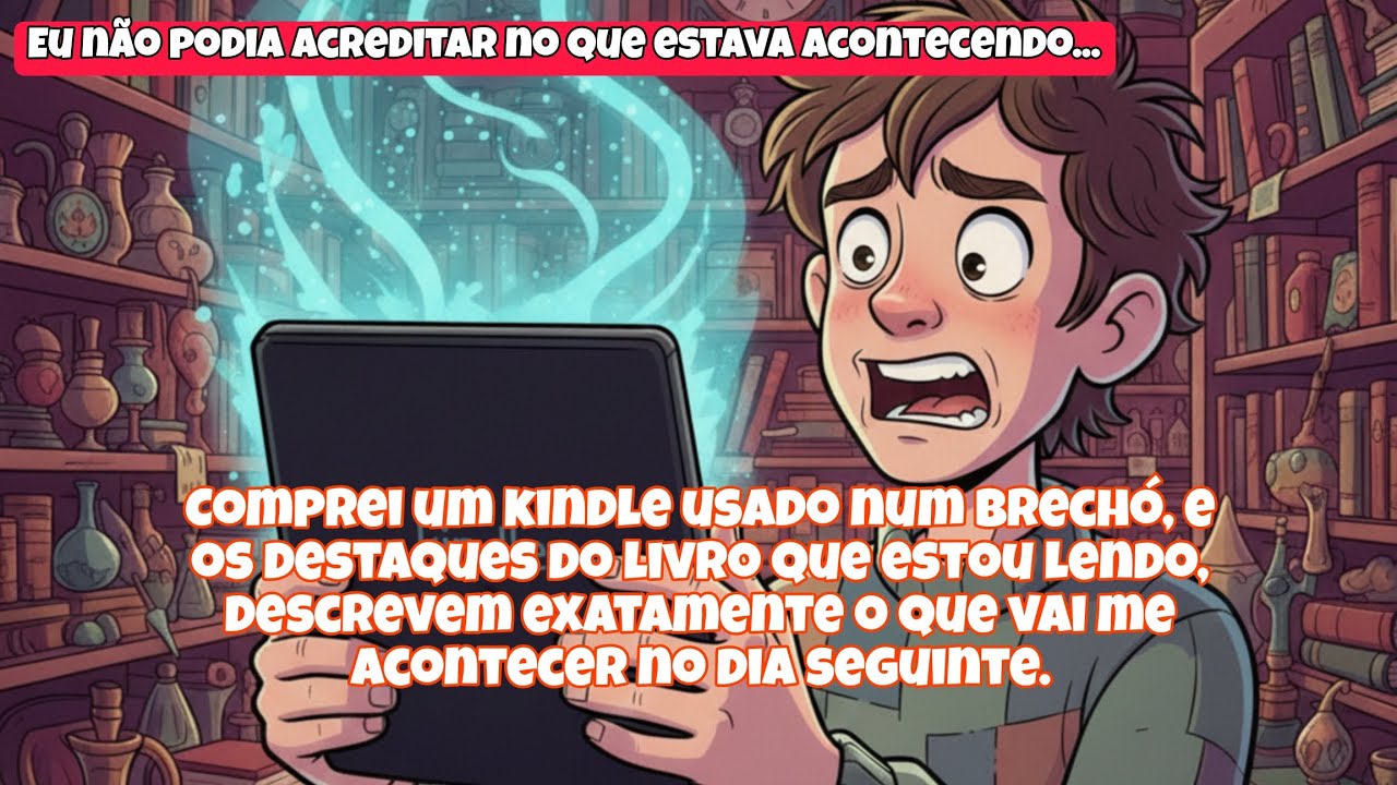 Comprei um kindle num brechó, e o livro que estou lendo descreve o que vai acontecer...