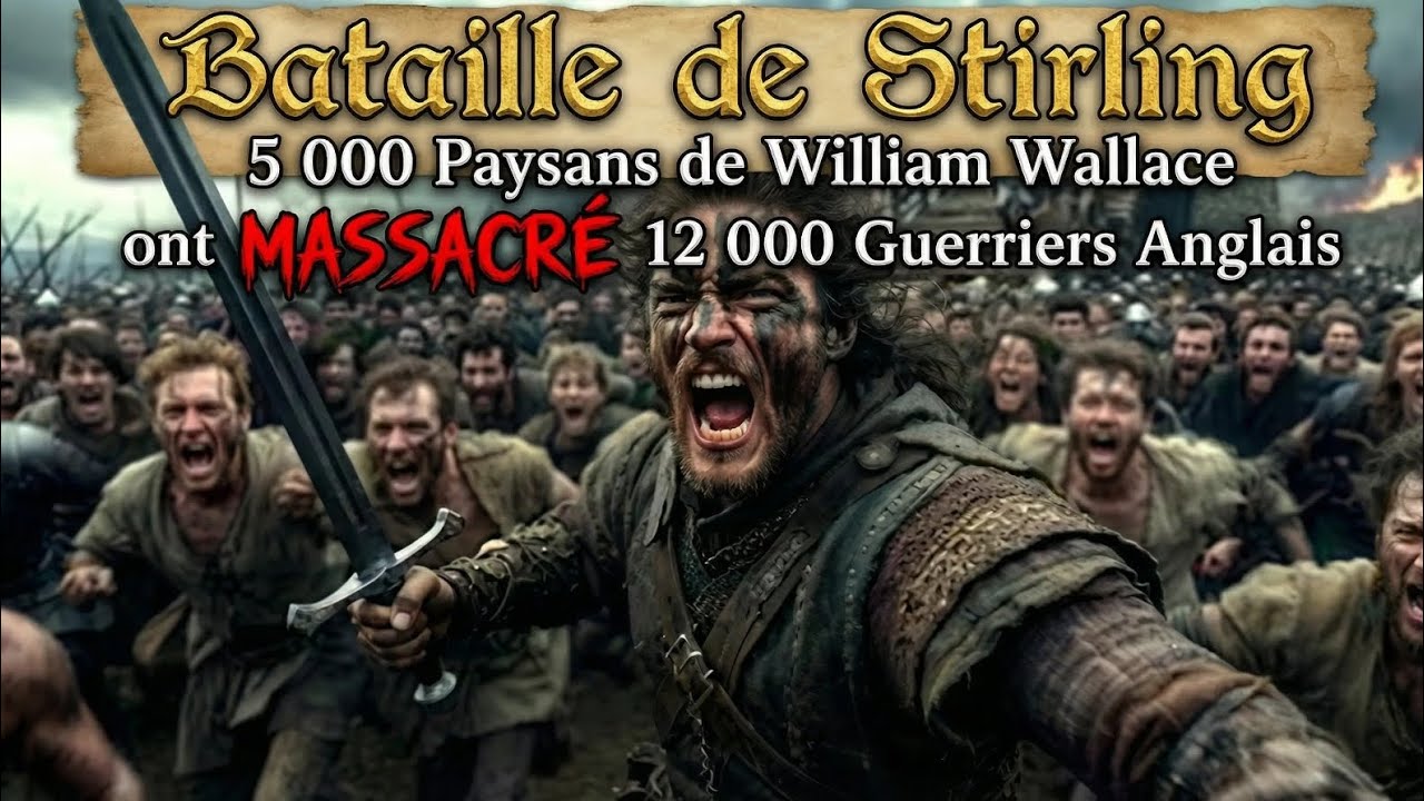 Comment 5000 paysans de William Palace ont massacré 12000 guerriers anglais ( bataille de Stirling)