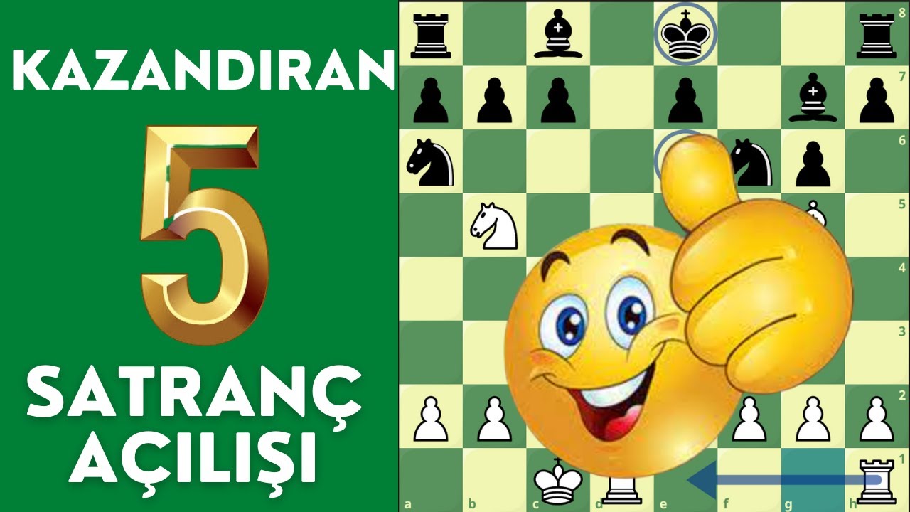 5 Kazandıran Satranç Açılışı (İyi Oyunculara Karşı)