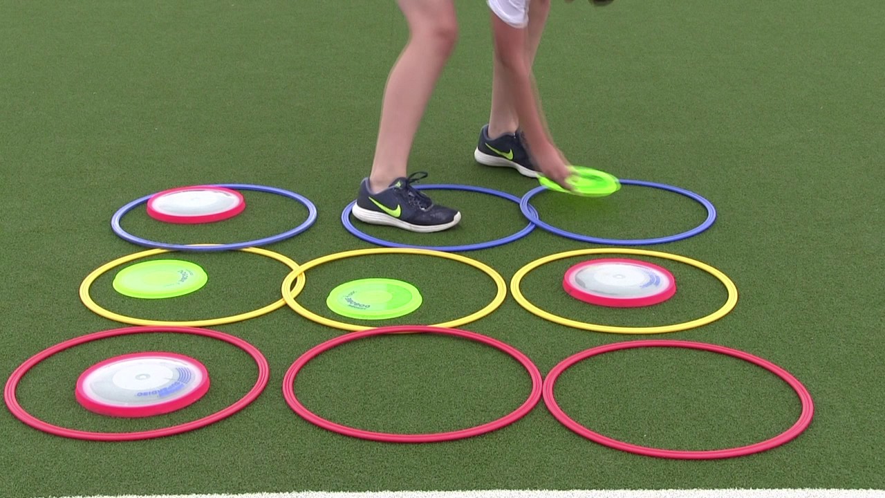 Primary PE Lesson Ideas - Ultimate Frisbee - Tic, Tac, Toe