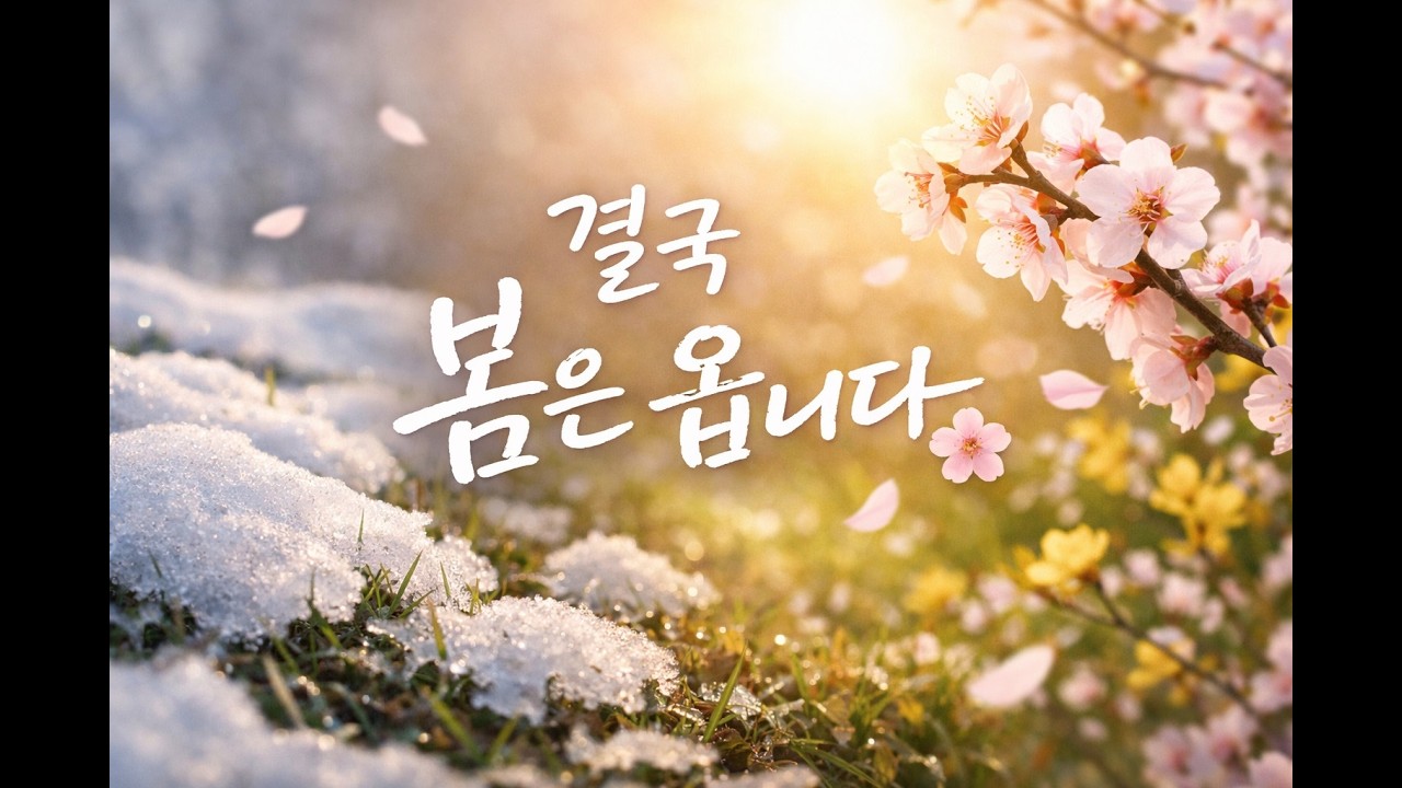 “괜찮아, 결국 봄은 온다 🌸 | 겨울너머 봄”