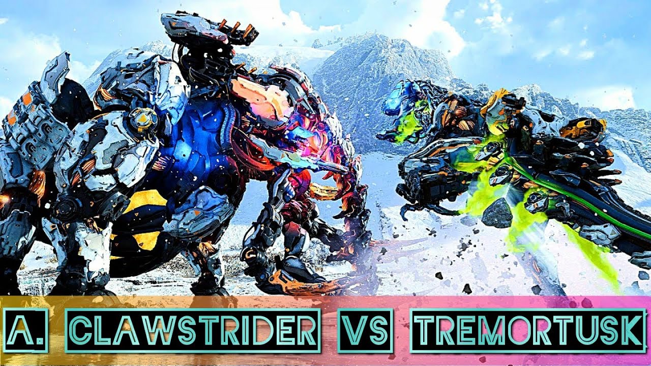 Acid Clawstrider VS Tremortusk On Ultra Hard | Horizon Forbidden West Machine Master