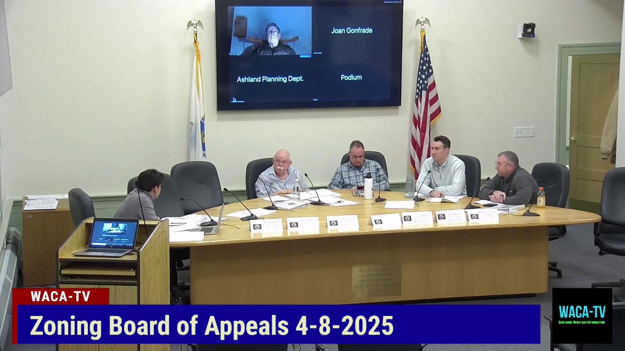Ashland Zoning Board of AppealsMeeting Tuesday, April 8, 2025 at 7:00 PM