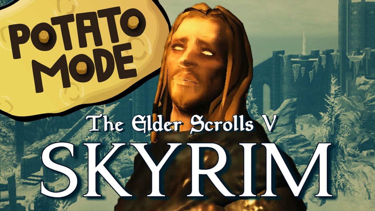 Skyrim&rsquo;s Ultra-Low Graphics Mod Creates A Bizarre And Beautiful Wonderland | Potato Mode