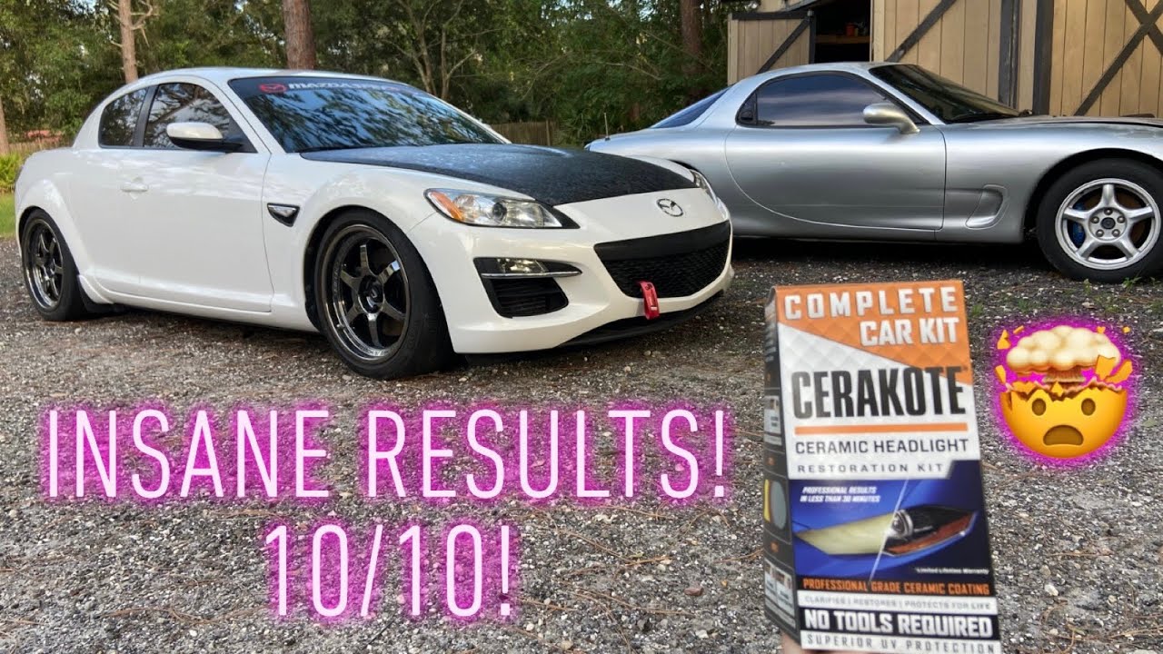 Cerakoting The RX8 Headlights! (Insane Clarity!)