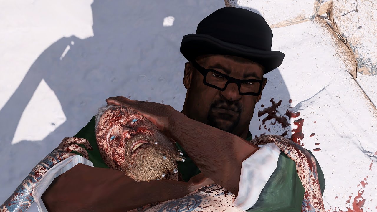 Big Smoke San Andreas VS Baldur Boss Fight (God of War PC Mod) - GTA Meets God of War