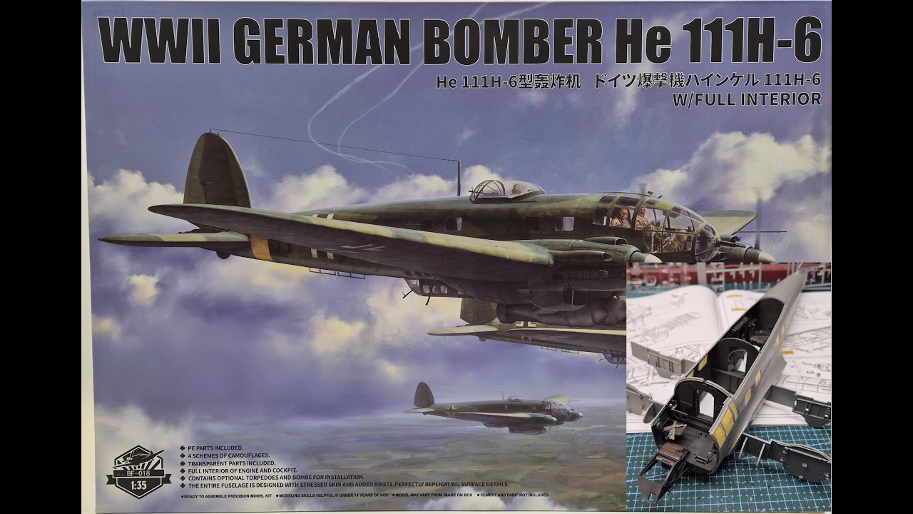Border Model 1/35 He 111H-6 Build Pt.3