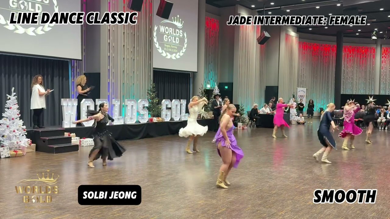 WORLDS GOLD 2024 | Line Dance Classic | Jade Intermediate: Female | Smooth #윤정혜 #gold_linedance #정솔비