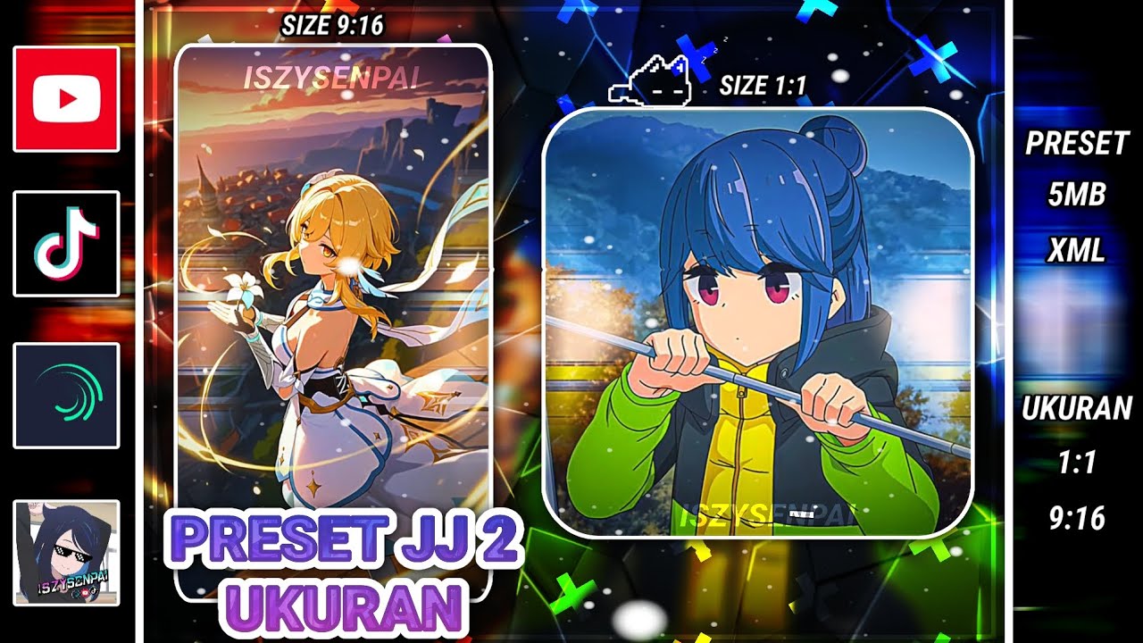 PRESET JEDAQ JEDUQ ALIGHT MOTION 2 UKURAN 🌿 DIRIMU YANG DULU 🍂🔥