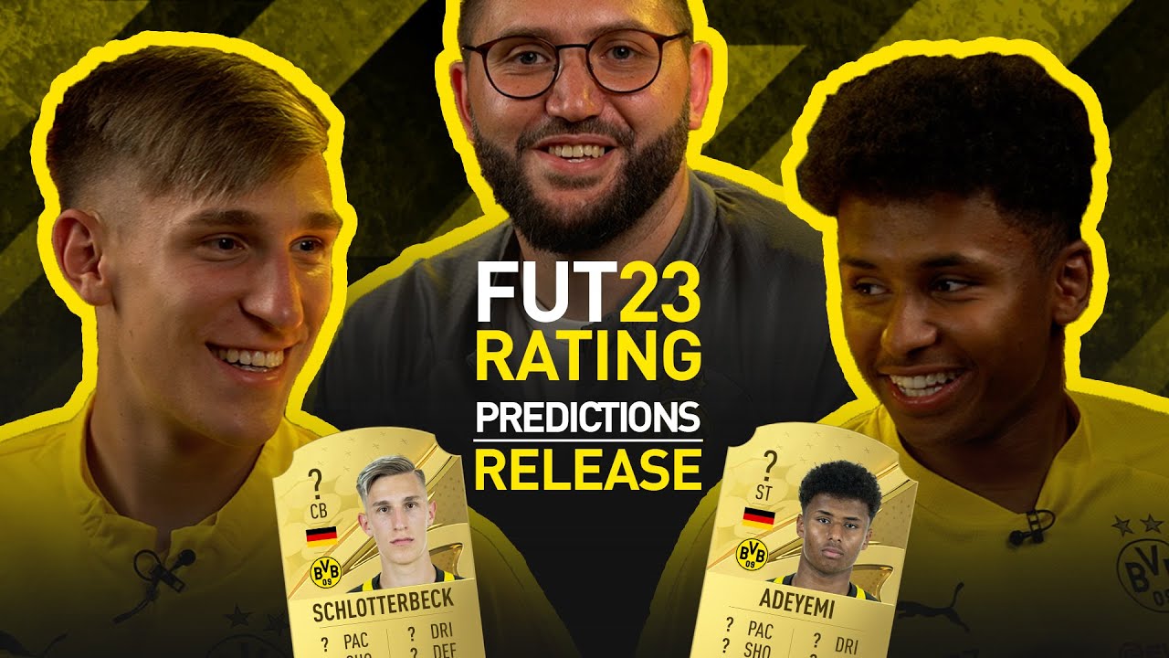 Adeyemi & Schlotterbeck predict their FIFA23 rating! | BVB x eFootball