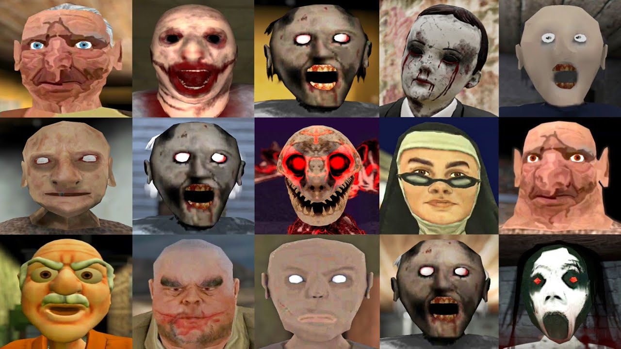 Granny 4 vs Hide & Seek Grandma vs Twins Granny vs Evil Officer vs Evil Kid vs Evil Nun 2 & More