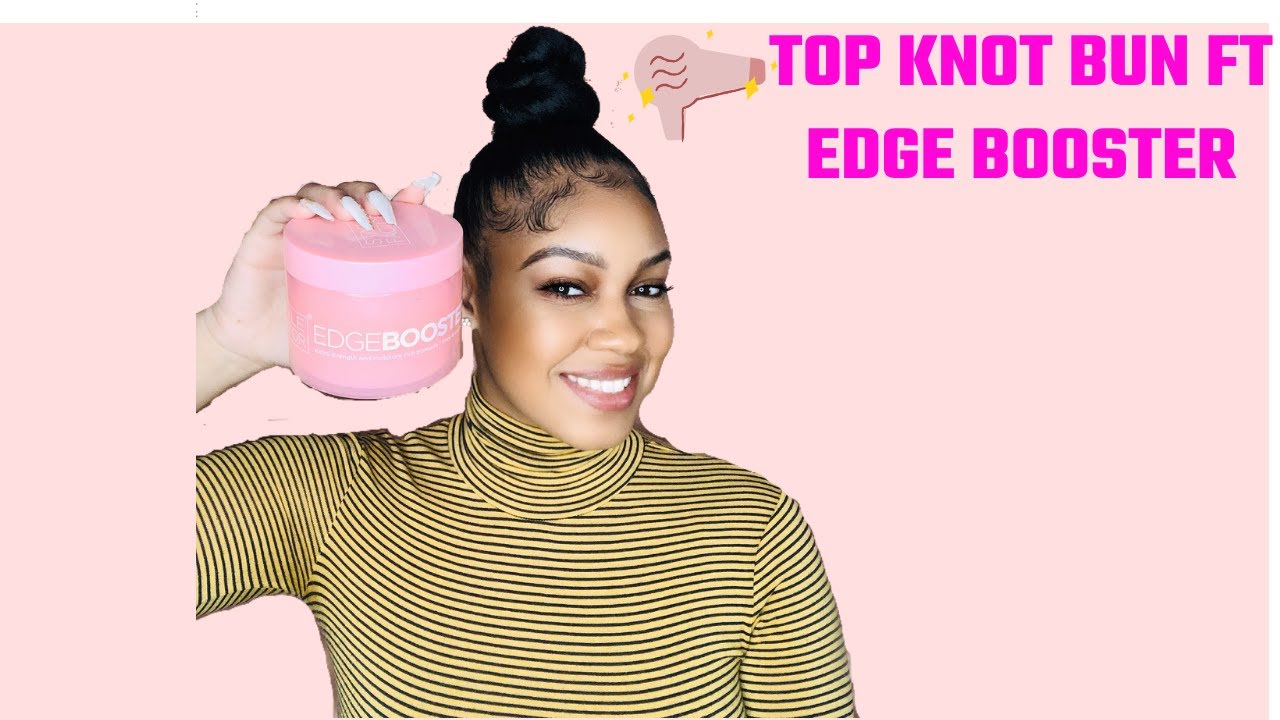 TOP KNOT BUN WITH BRAIDING HAIR FT STYLE FACTOR EDGE BOOSTER✨✨✨