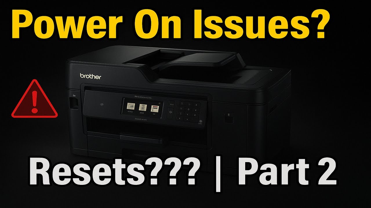 Brother MFC-J6530DW Problemy z włączeniem, resety ??? || Part 2
