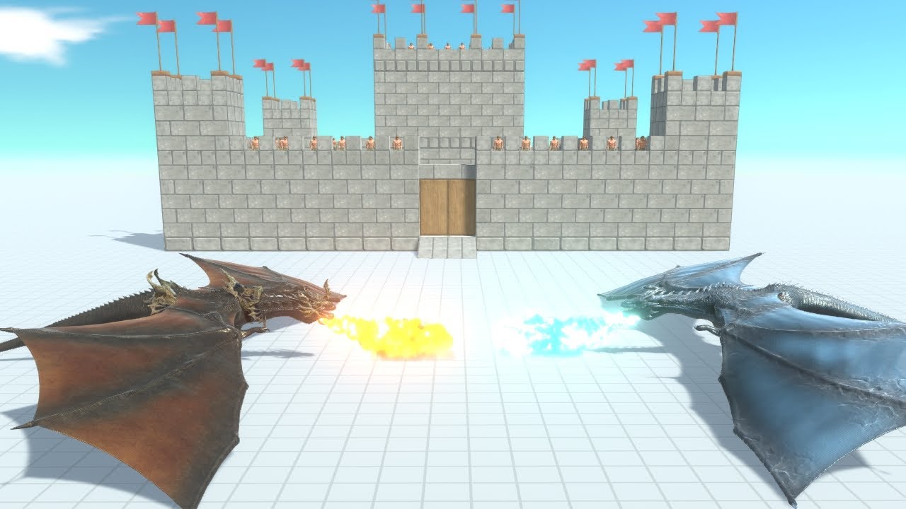 Player Dragon vs AI Dragon ARBS Animal Revolt Battle Simulator