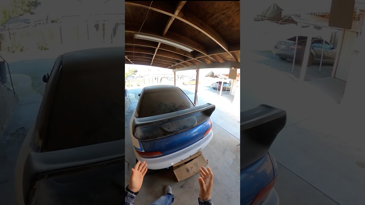 Repairing a badly damaged fiberglass spoiler. 