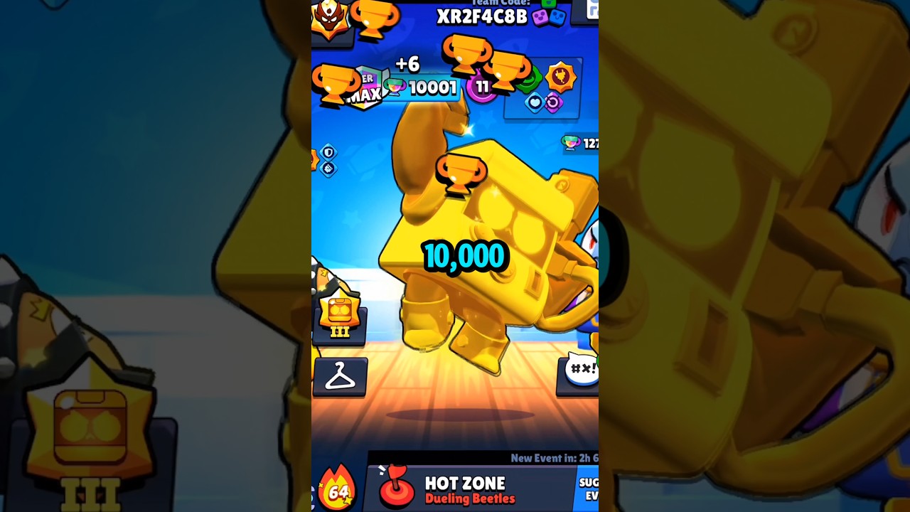 10000 Trophy 8-Bit 🏆 @Lapsaaa @Boss90000  #brawlstars #maxrank #maxtier #8bit #worldrecord