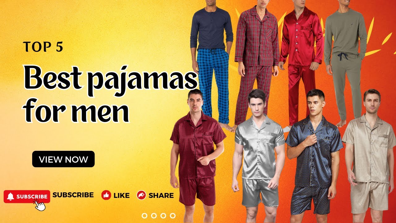 Best pajamas for men in 2024 || Top 5 Best pajamas for men #pajamaset #pajamas #pajamaman #manpajama