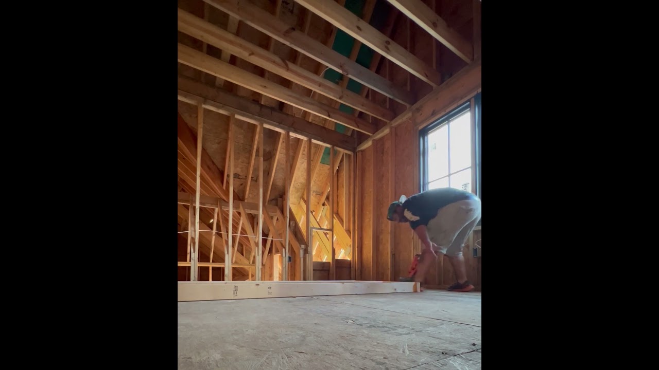 Framing small wall with a paslode cfn325xp 