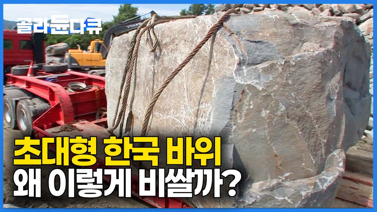 평범해보이는 돌인데 한국에서만 나온다고? 상상초월 100톤 바위의 엄청난 몸값｜오석 채취｜극한직업｜#골라듄다큐