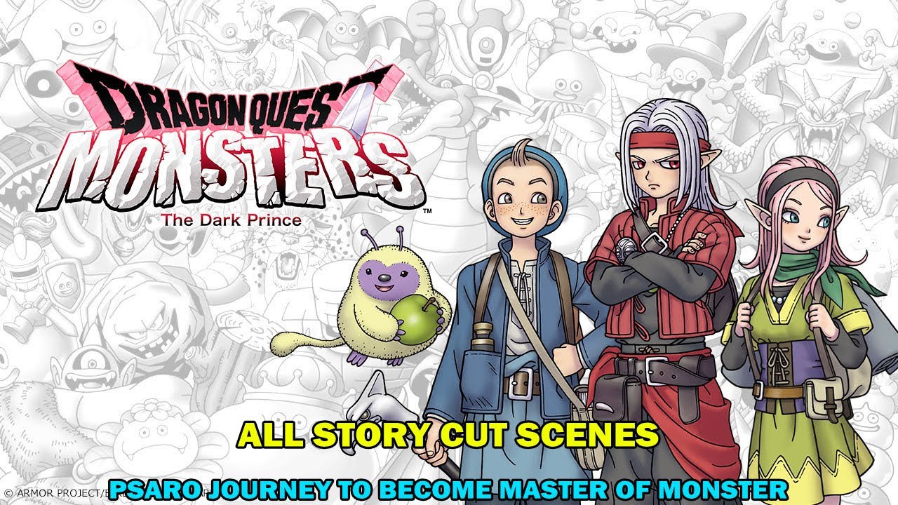 Dragon quest monster The dark prince - All story cut scenes - Psaro on the way to master of monster