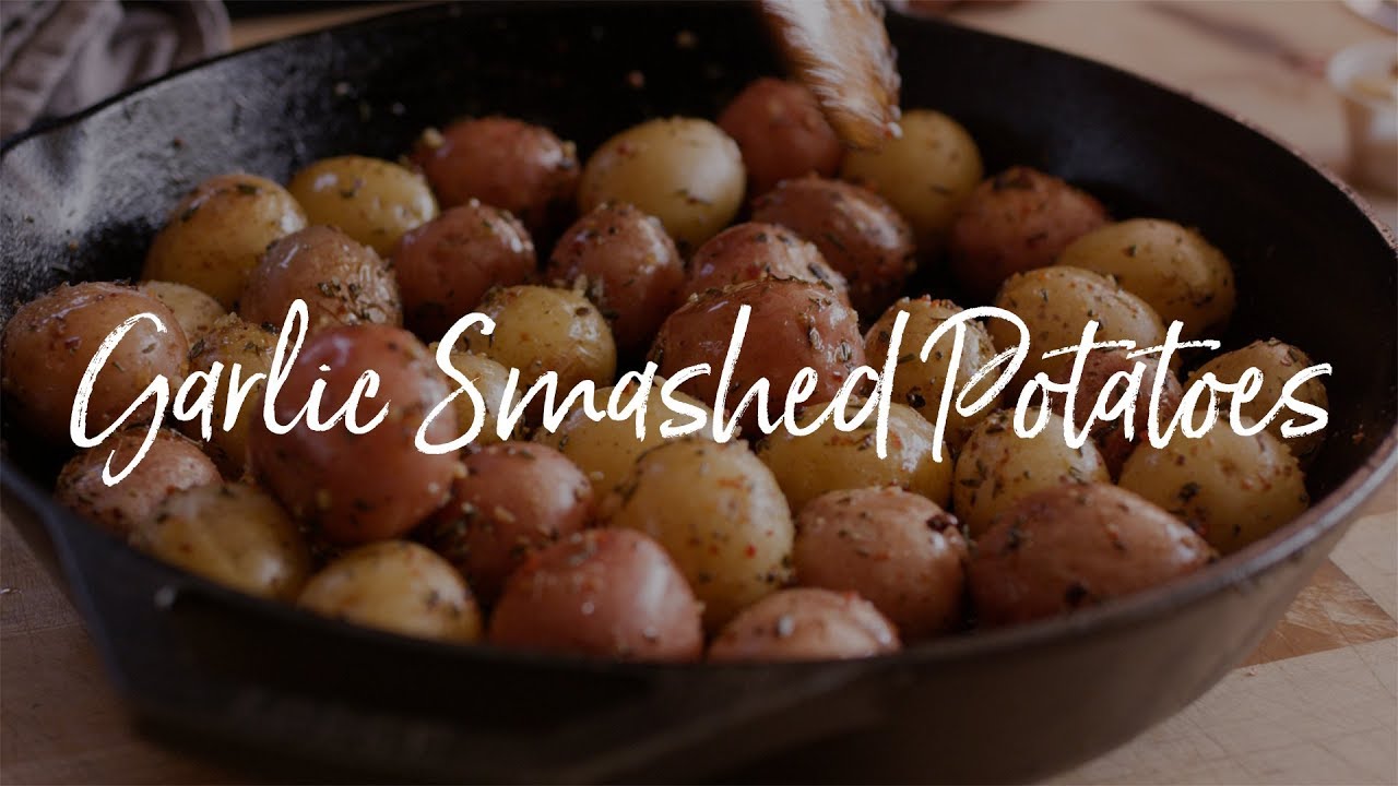 Garlic Smashed Potatoes
