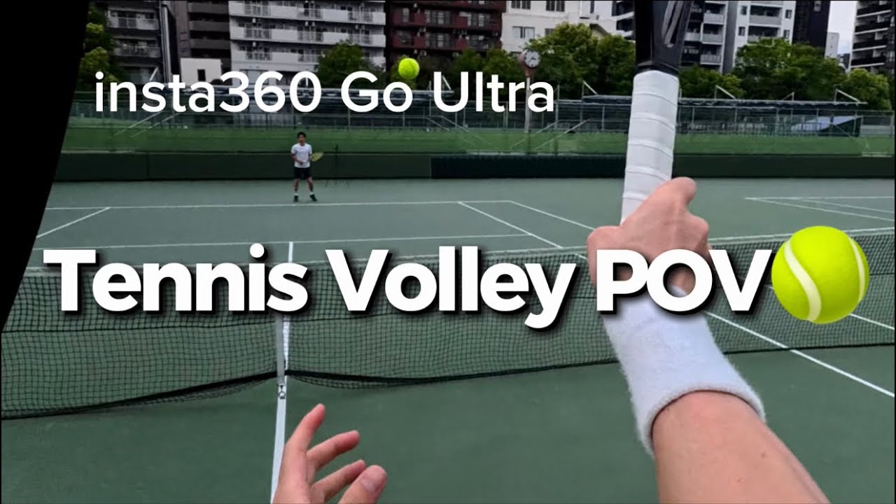 Insta360 Go Ultra Tennis Volley POV🎾