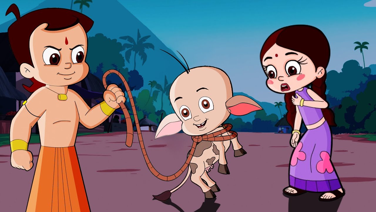 Chhota Bheem - Raju turns into Baby Calf | दूधवाला और जादुई गाय | Cartoons for Kids