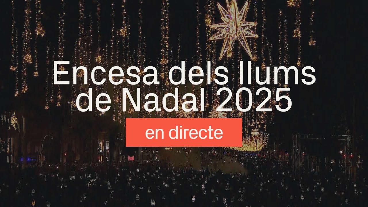 Encesa dels llums de Nadal a Barcelona 2025
