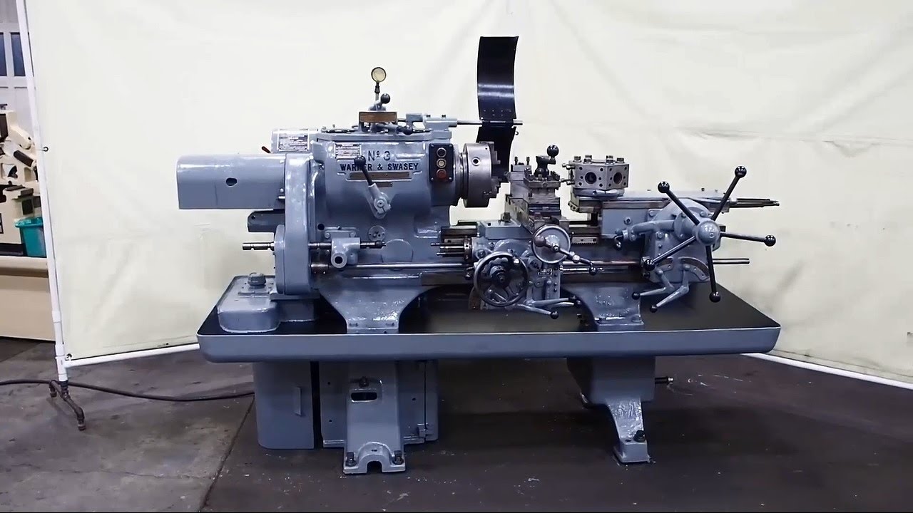 Токарный станок с револьверной головкой WARNER & SWASEY № 3, модель 1200.