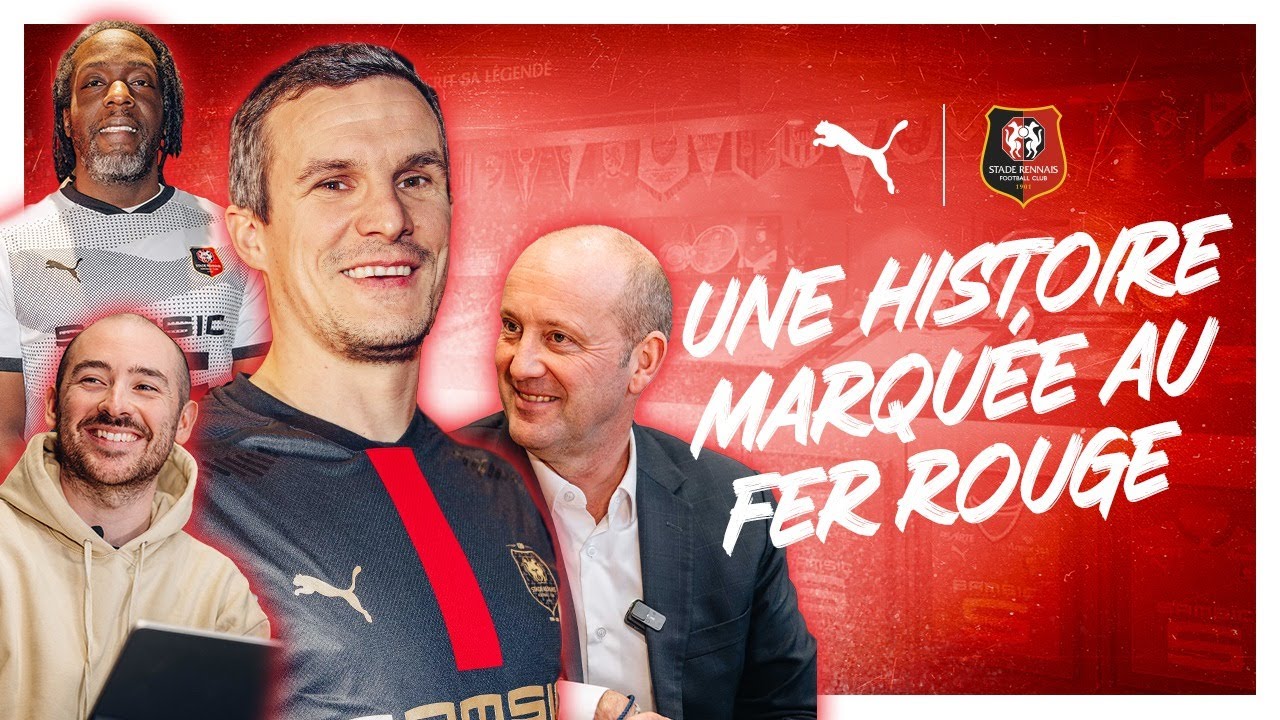 Les maillots mythiques du STADE RENNAIS avec Romain DANZÉ et PUMA