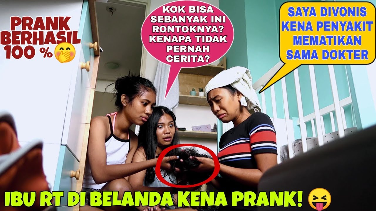 PRANK RAMBUT RONTOK SAMPE HAMPIR BOTAK KAKAK DAN ADIK SAMPE PANIK!!