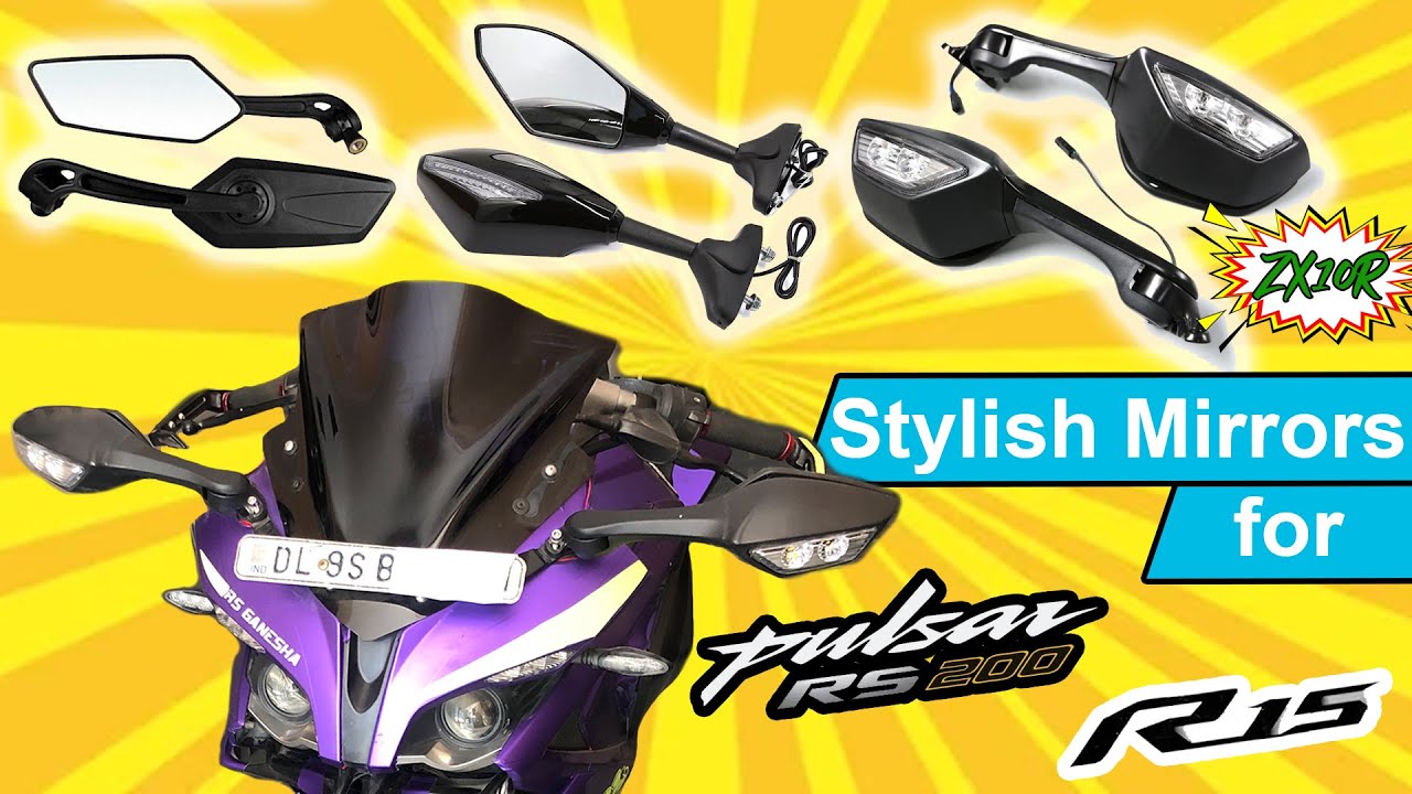 3 Type of LED Mirrors for RS200 and R15 v3