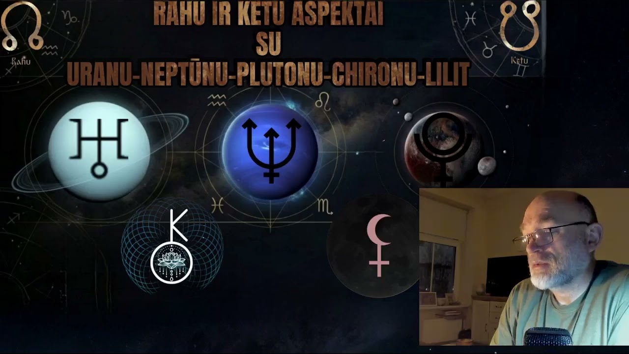 Karminė astrologija (III dalis): Auk&scaron;tosios planetos, Chironas ir Lilit su Rahu/Ketu