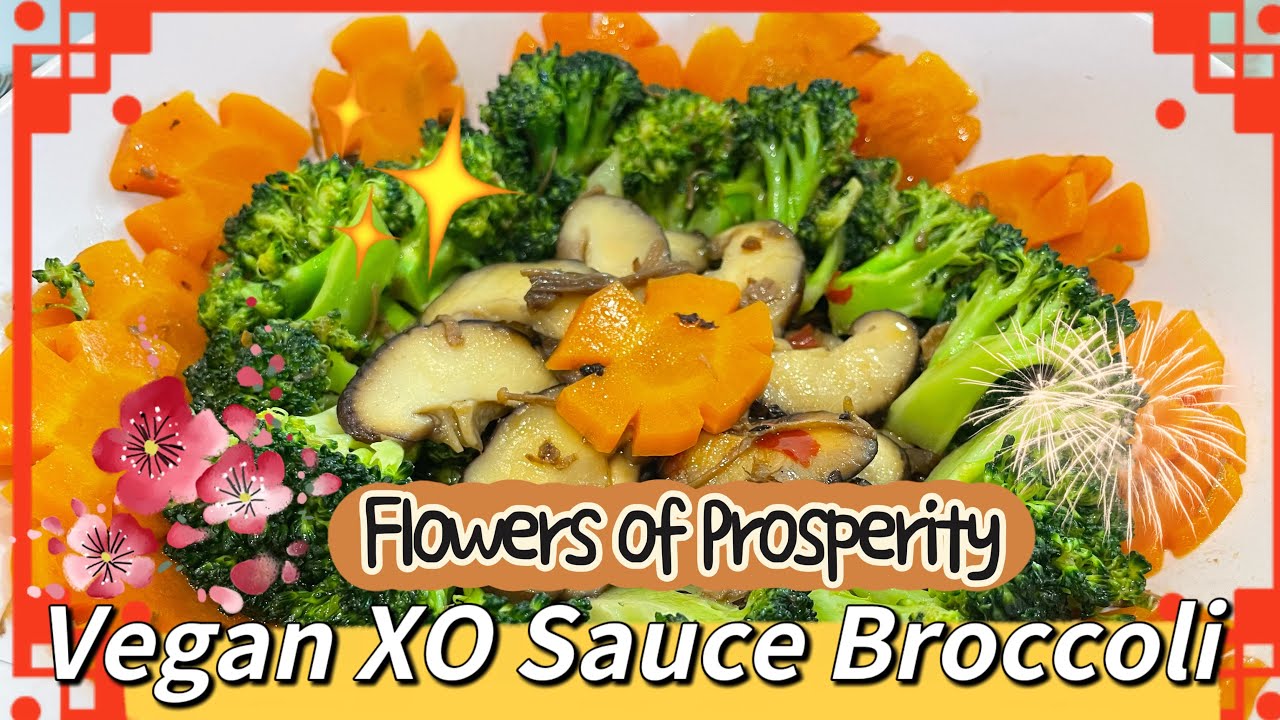 Blooming Fortune – Broccoli Stir-fry with Vegetarian XO Sauce  @momoleesy
