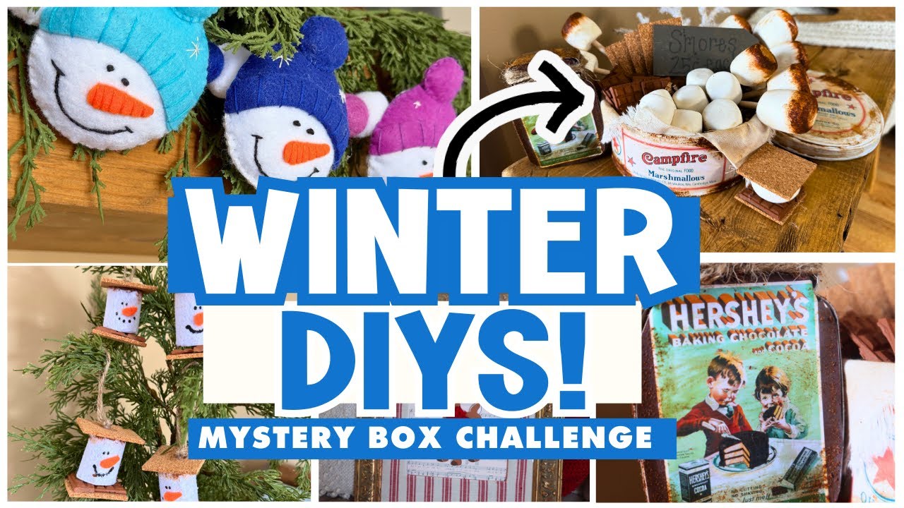 *NEW* DIY Winter Decor Ideas | Adorable Snow & Winter Crafts | DIY Vintage Campfire Marshmallow Tin