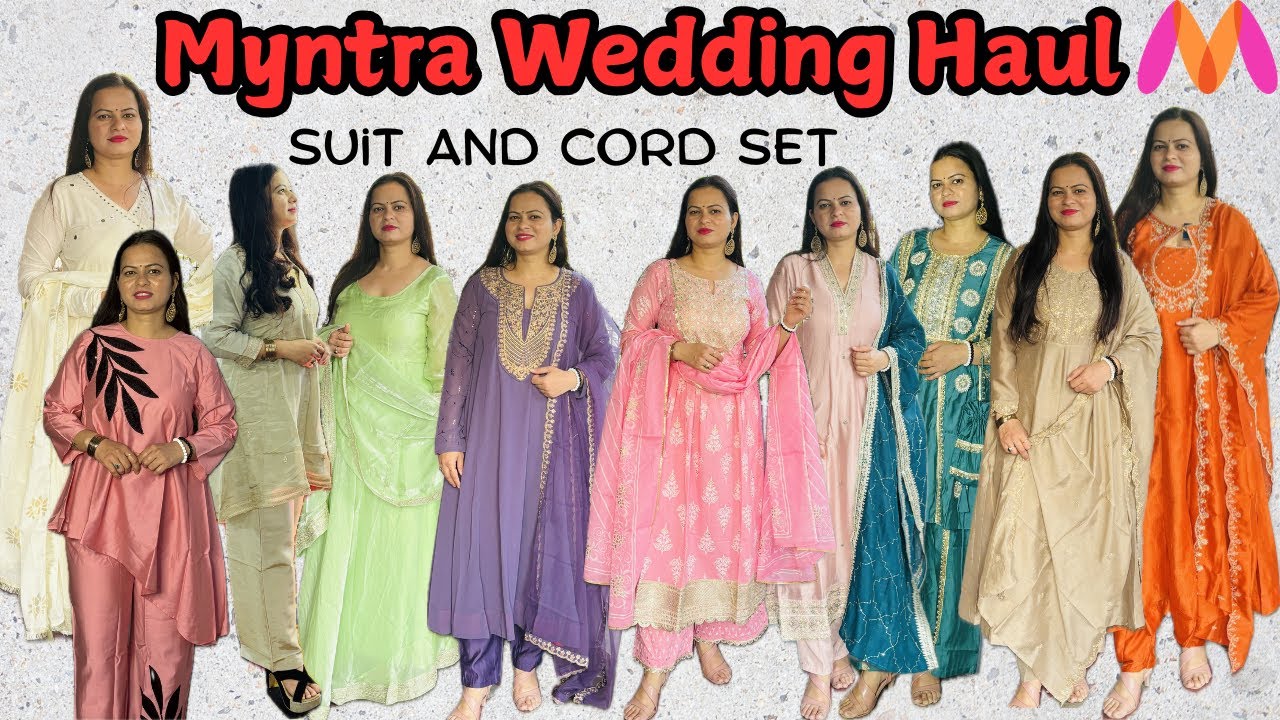 MYNTRA WEDDING SPECIAL SUIT AND CORD SET HAUL UNDER RS.3000 Only @Xplorer18  #akankshathexplorer 