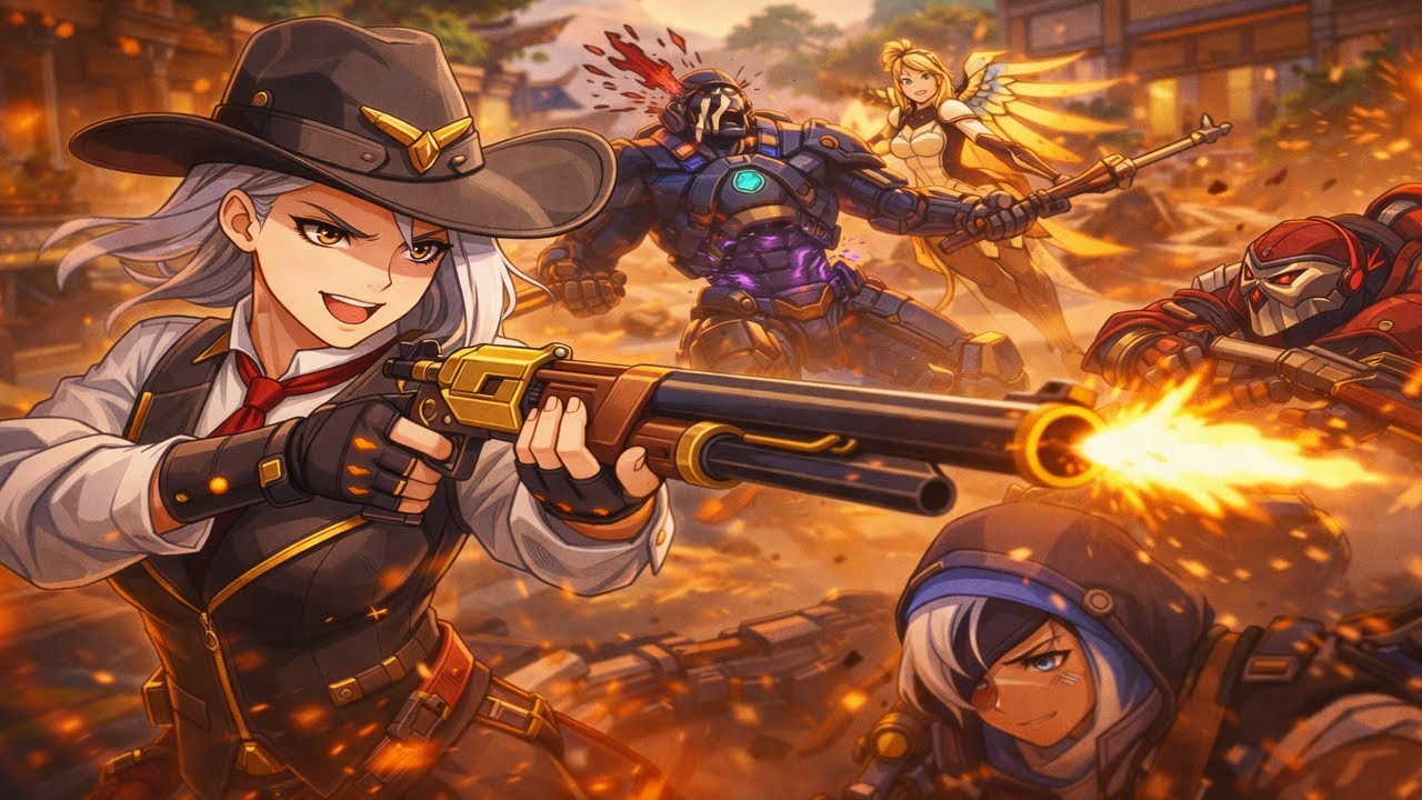 CARREGUEI NO 6v6! Ashe INSANA destruindo em Suravasa 🔥 | Overwatch 2