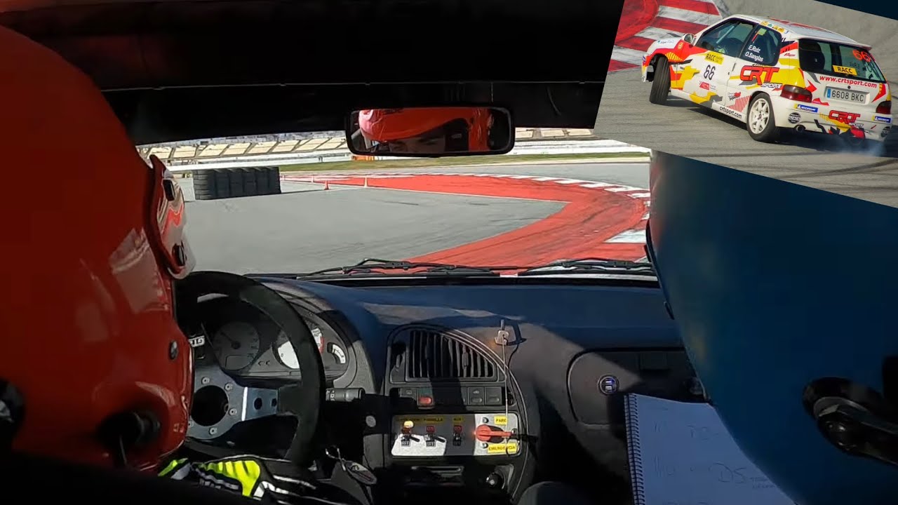 Rallysprint Racc Circuit Barcelona Catalunya Onboard Edgar Ruiz - Oscar Sanglas