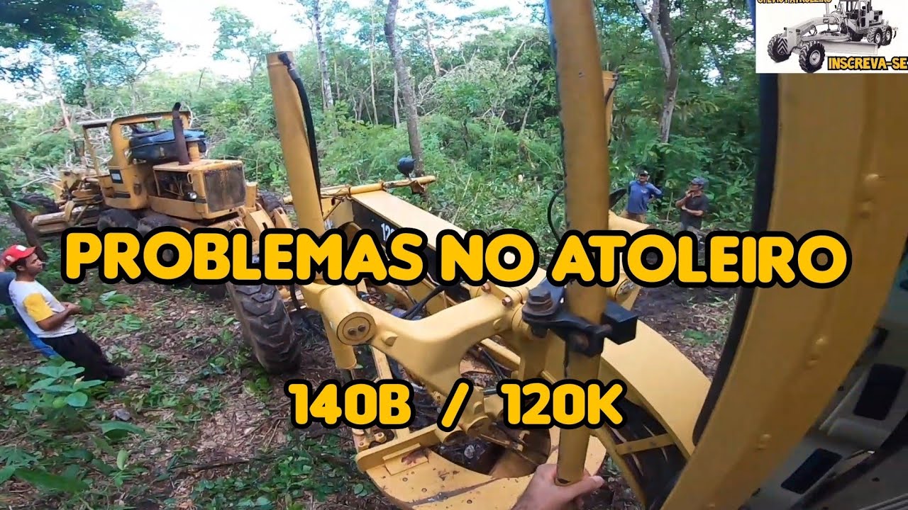 Máquinas atoladas, PROBLEMAS /Motoniveladora Caterpillar 140B 120K grader niveleuse motoconforma