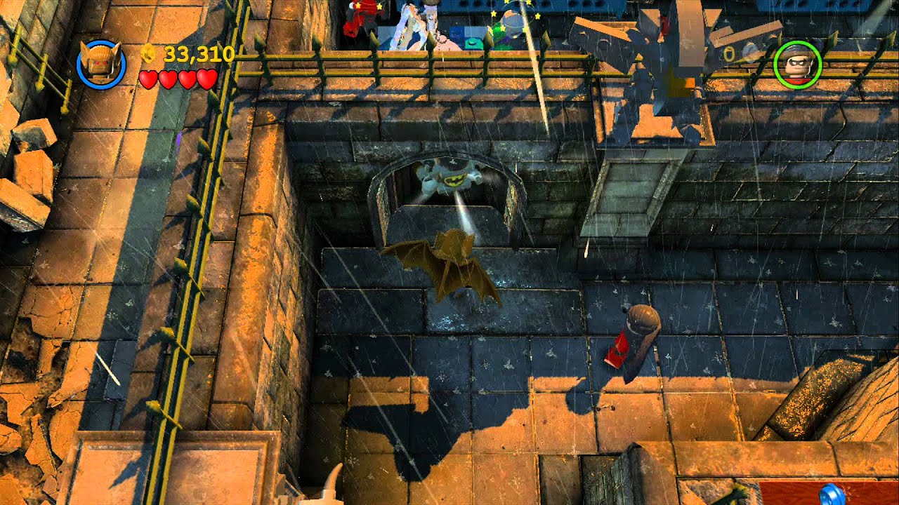 LEGO Batman 2 DC Super Heroes 100% Guide - Arkham Asylum Antics (All Minikits, Citizen in Peril)