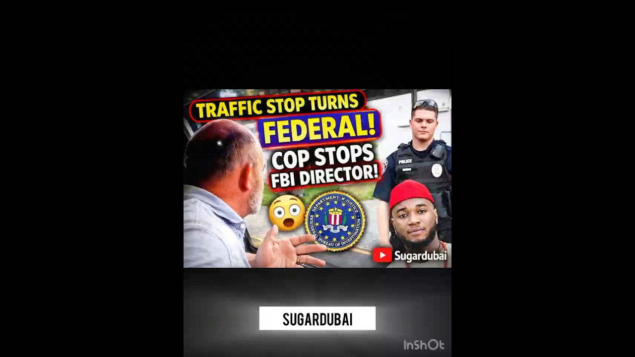 Traffic stop turns federal! Cop stop FBI director #usa #foryou #viral #trending
